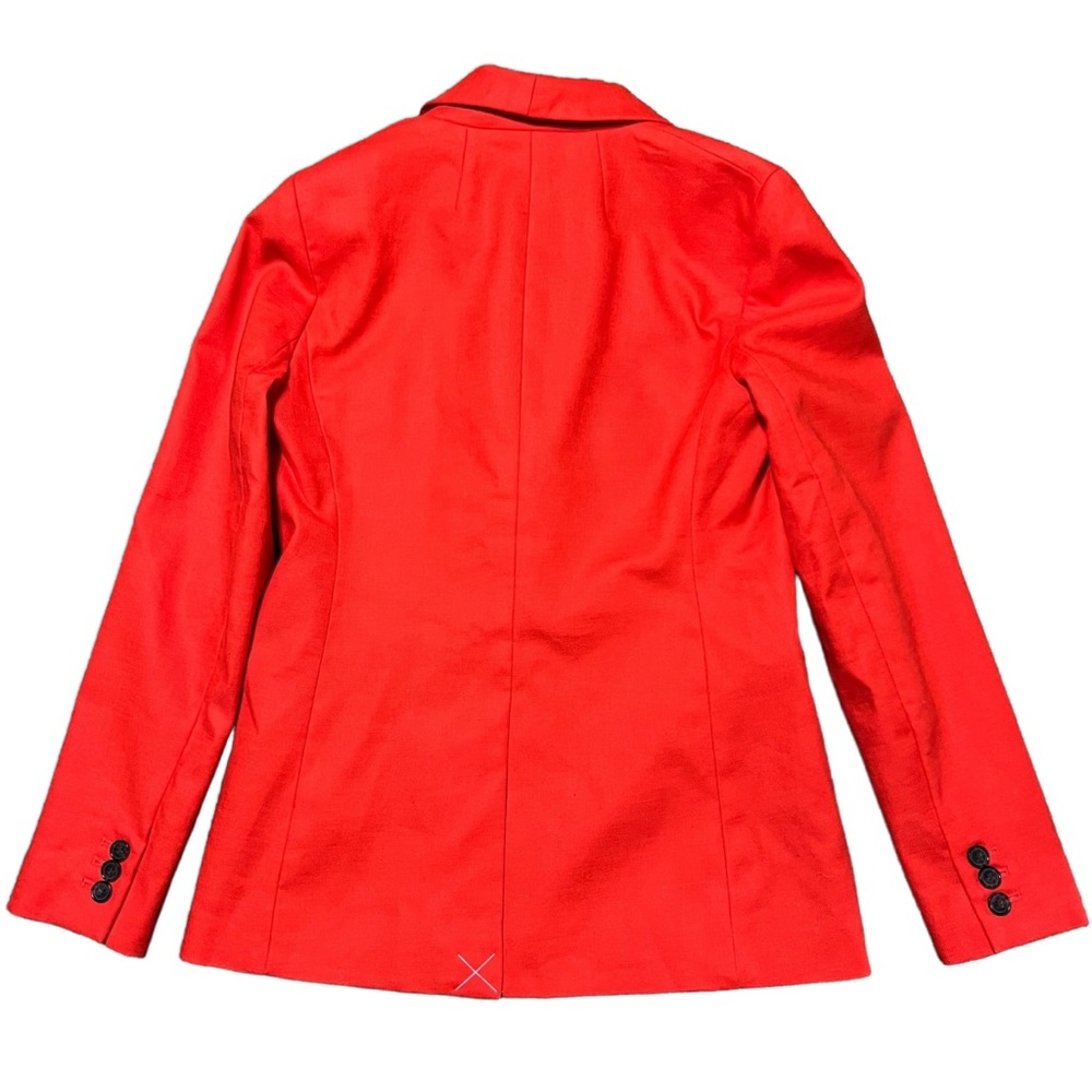 J.Crew Parke Blazer Stretch Linen Fitted Suit‎ Jacket Orange Brilliant Sunset - Picture 9 of 12